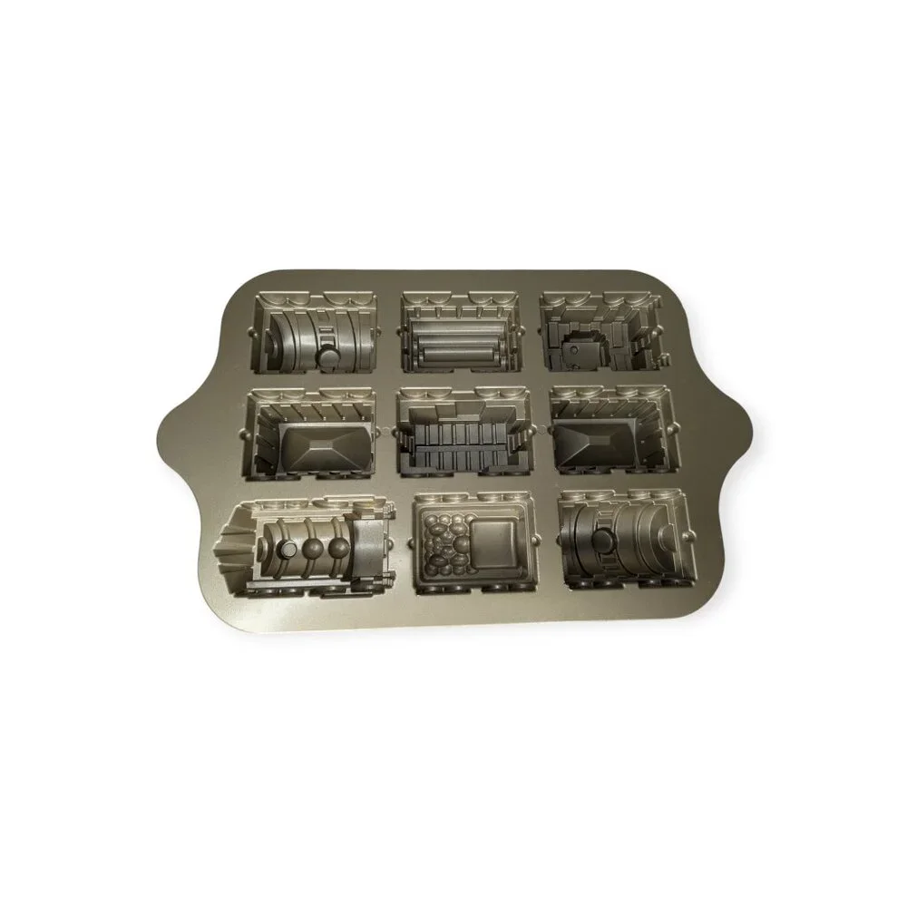 Nordic Ware 3D Railroad Train Cake or Cupcake Pan 5 Cups